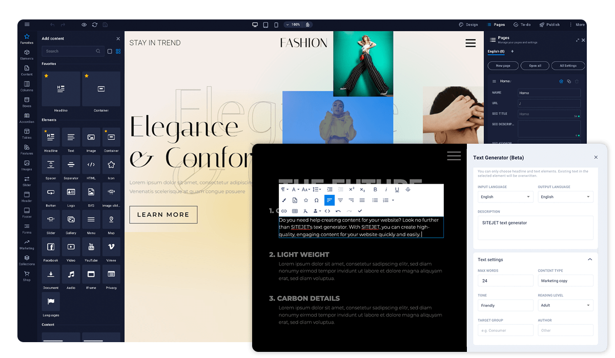 sitejet website buildier
